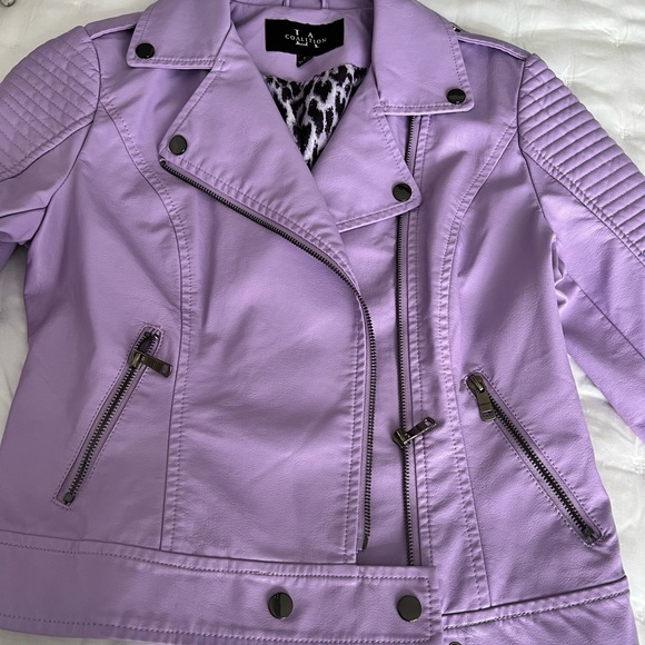 The cutest lavender moto jacket - Picture 2 of 3
